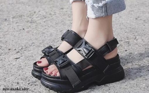 Sandal ulzzang đế cao (1)